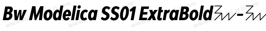 Bw Modelica SS01 ExtraBold免字体转换